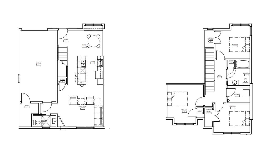 Floor plan for 3 beds, 1.5 baths, 1570 sqft