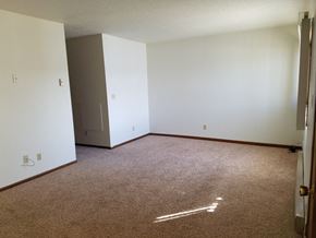 Newell apartment for rent - an empty room with a carpeted floor and white walls