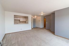 Bismarck apartment for rent - an empty living room and kitchen in a house