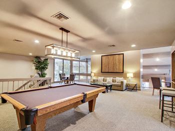 Two-story recreation room with wi-fi