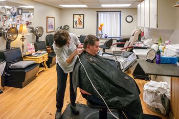 Salon – hair & nail services for a fee