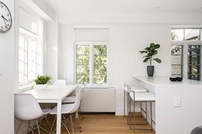 Washington apartment for rent - quaint dining area overlooking Rock Creek Park