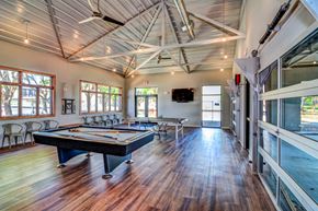 San Antonio apartment for rent - Clubhouse Game Room at Aviator at Brooks Apartments, Clear Property Management, San Antonio