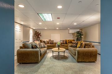 Hyattsville apartment for rent - A living room with two couches and a coffee table.