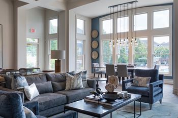 Cozy clubhouse with meeting area