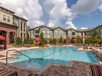 Resort-inspired saltwater pool
