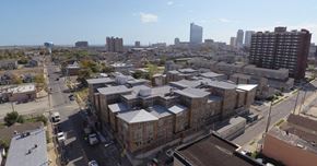 Atlantic City apartment for rent - Aerial view of property and surrounding buildings