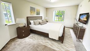 Southfield apartment for rent - Spacious bedrooms with walk in closets and light filled windows.