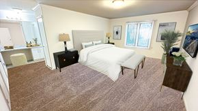 Farmington Hills townhouse for rent - Super luxe bedroom suites with walk-in closets, uplevel features, sun drenched windows, even an upscale vanity.
