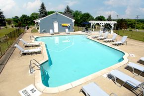 New Hudson apartment for rent - a refreshing pool is only one of the special features of life at Kensington Park apartments.