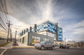 Somerset apartment for rent - Exterior of building and parking lot