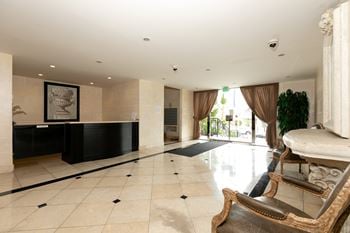 Marble lobby