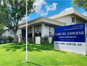 Long Beach apartment for rent - Monument Sign at 4701 Clair Del, Long Beach, California