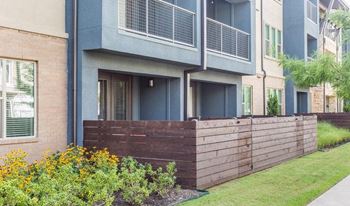 Private yards in select apartments