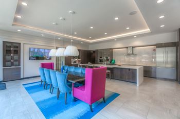 Kitchen and dining in clubhouse