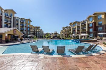 Pool with sunning deck