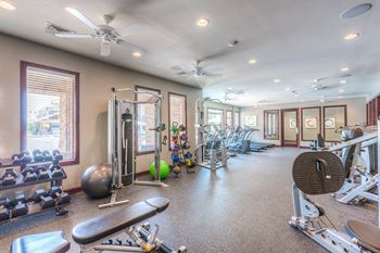 Modern fitness center