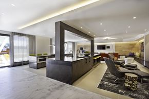 Hillsboro apartment for rent - a kitchen and living room in a modern house