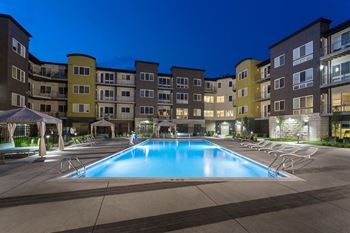 Resort-style saltwater swimming pool