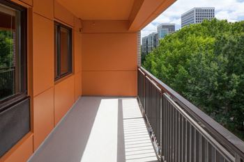 Balconies on select units