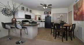 Conway apartment for rent - a kitchen and dining room with a table and chairs
