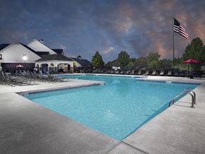 Columbia apartment for rent - Poolside Sundeck with Cabana and Changing Rooms Whirlpool and Sauna at The Links at Columbia, Columbia, MO