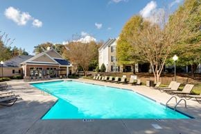 Rock Hill apartment for rent - the swimming pool at the residence on lamar apartment homes