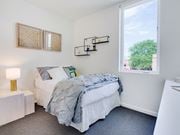 Boise apartment for rent - Comfortable Bedroom With Large Window at The Watercooler Apartments, Boise, ID