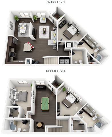 Floor plan for 3 beds, 2 baths, 2168 sqft