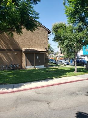North Hollywood apartment for rent - a brown building on the side of a street