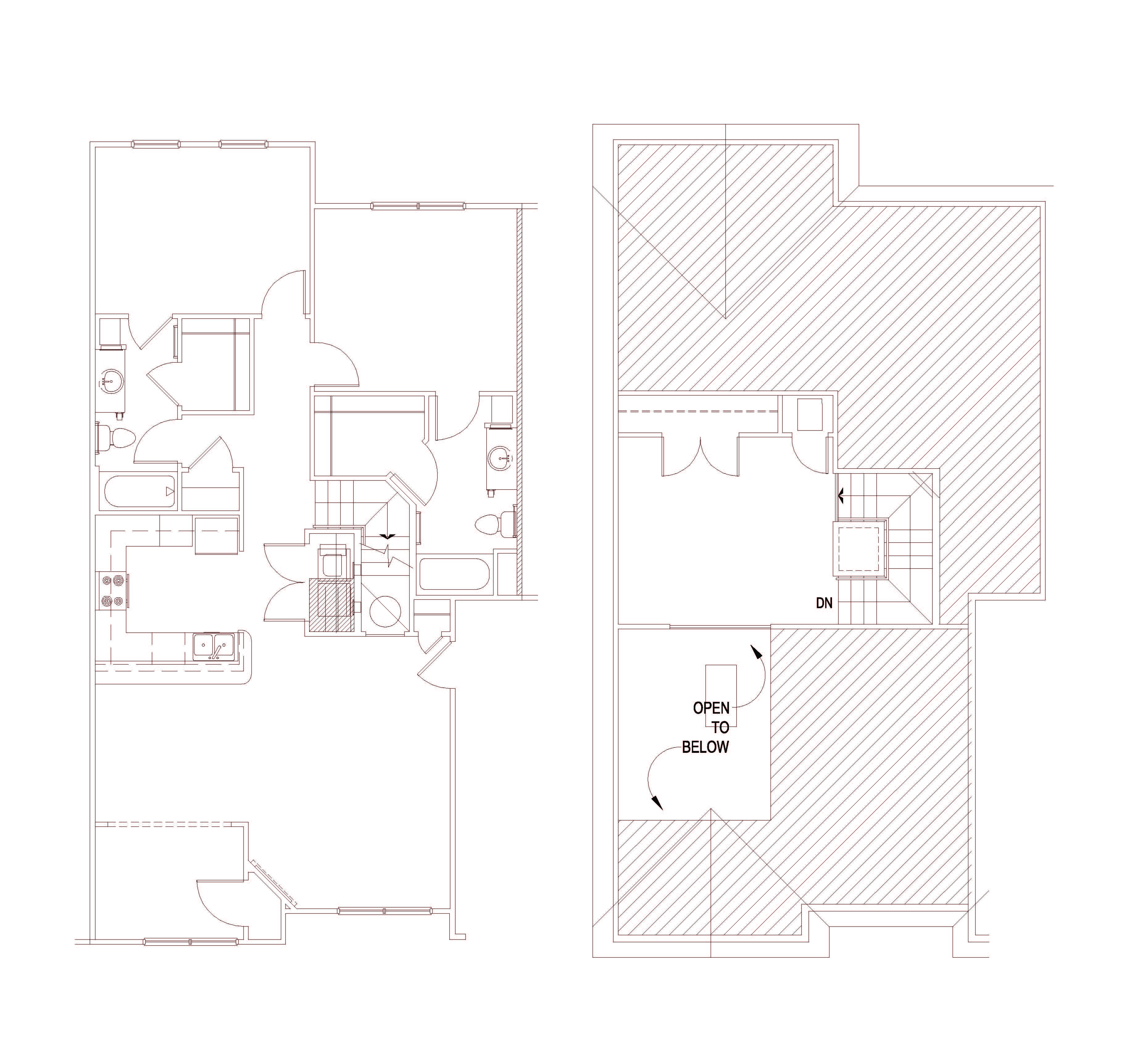 Floor plan for 2 beds, 2 baths, 1509 sqft