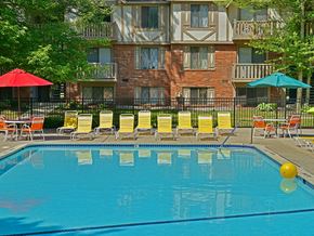 Midland apartment for rent - Pool at Woodland Place, Midland, Michigan 48640