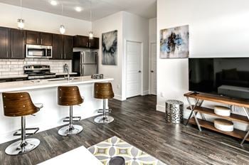 Large island kitchen