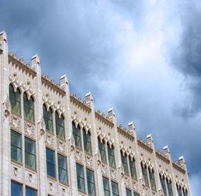 Spokane apartment for rent - the side of a building with a cloudy sky