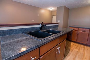Granite countertops in kitchens & bathrooms
