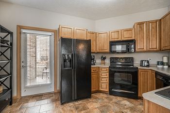 Spacious kitchens