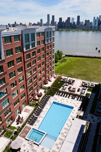 Resort style pool and spa