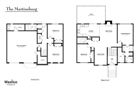 Floor plan for 4 beds, 3 baths, 2194 sqft