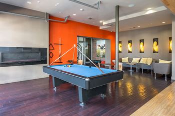 The clubhouse with wi-fi internet cafe and billiards