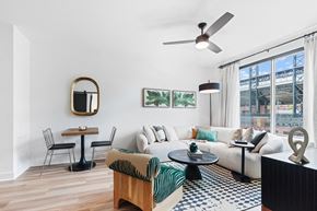Denver apartment for rent - The Battery on Blake Street Apartments in Denver - Upgraded Living Room