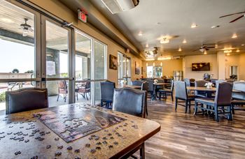 Community room with kitchen
