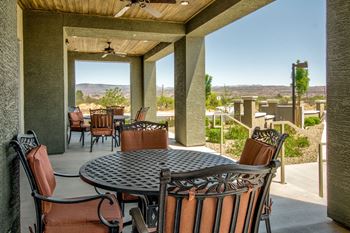 Outdoor seating area