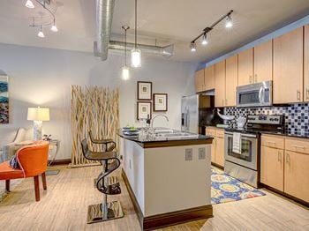 Eat-in kitchen table with sink
