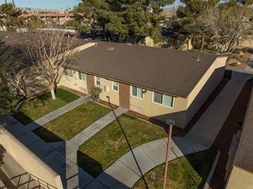 Las Vegas apartment for rent - an aerial view of a building with a yard and a sidewalk