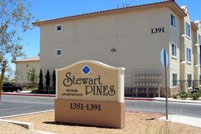 Las Vegas apartment for rent - a street sign in front of a building