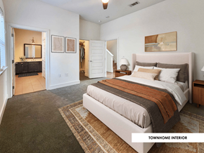 Dallas apartment for rent - Townhome Bedroom