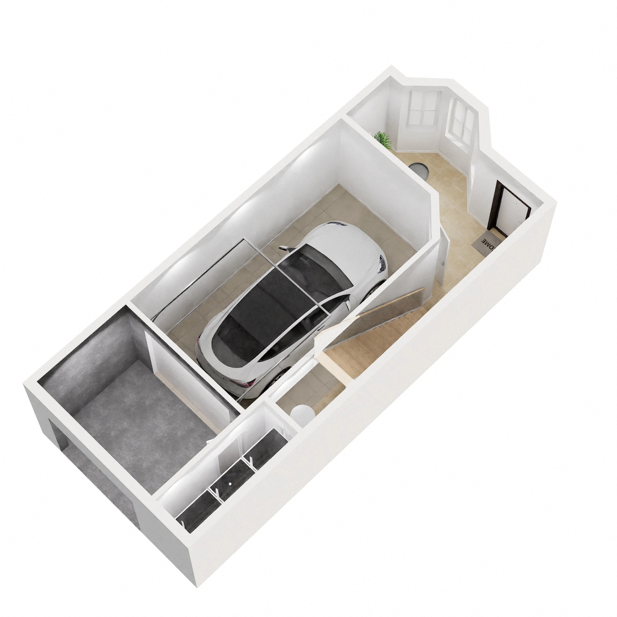 Floor plan for 2 beds, 2 baths, 1376 sqft