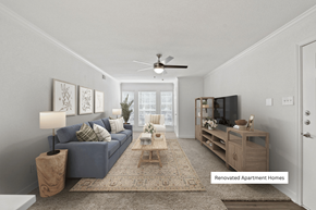 Houston apartment for rent - Renovated Living Room