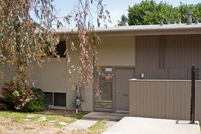 San Francisco townhouse for rent - the front of a house with a door and a tree