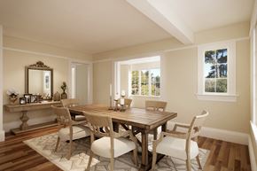 San Francisco apartment for rent - a dining room with a wooden table and chairs